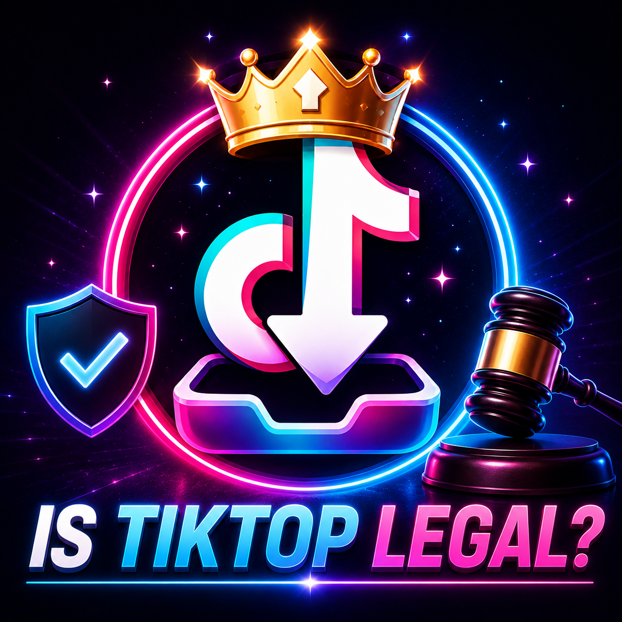 Tiktop logo with text is tiktop legal?