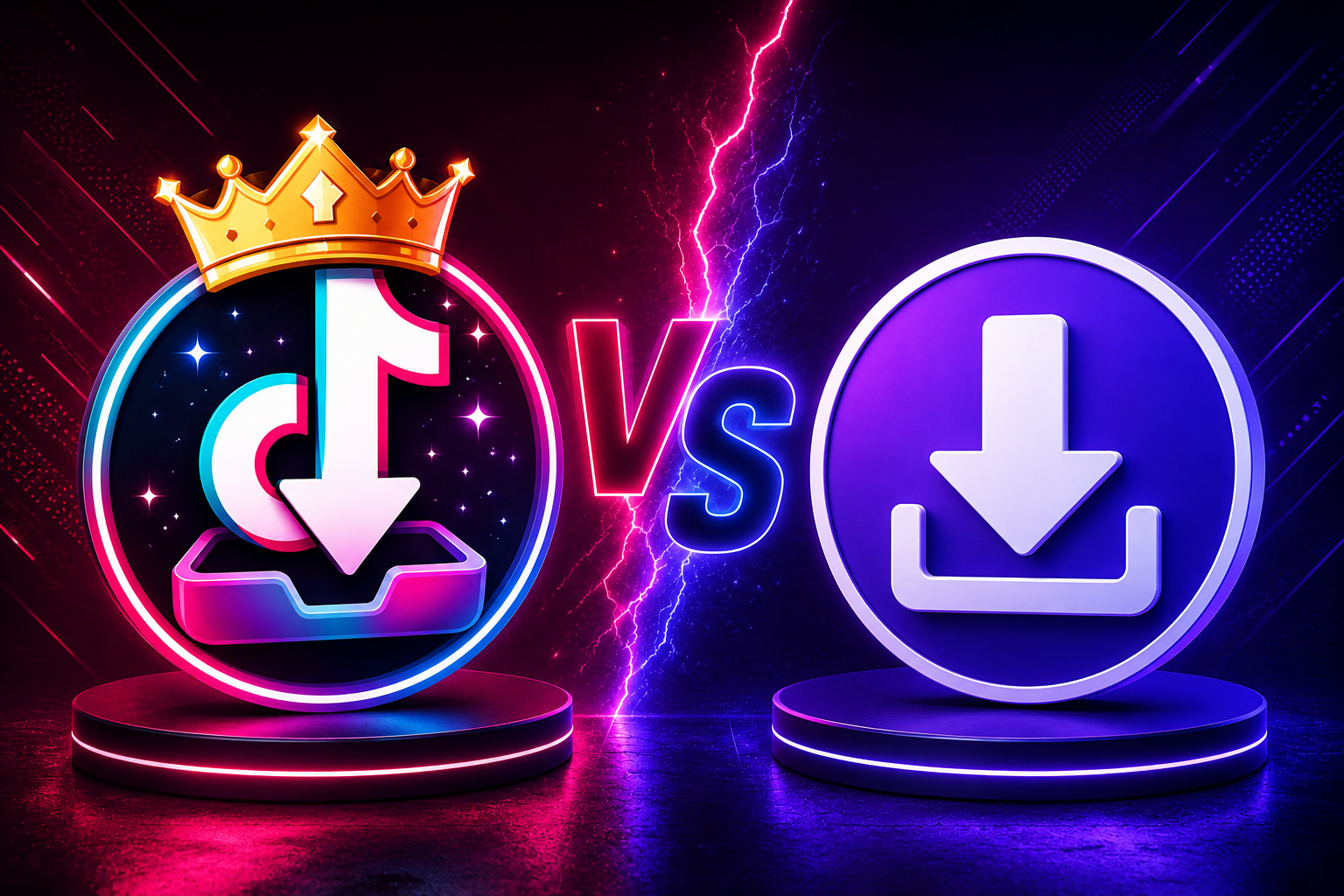 Graphic comparing TikTop and SSSTik